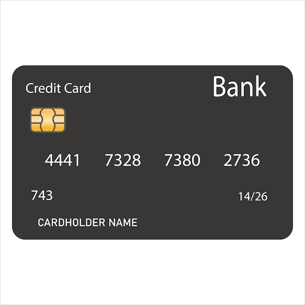 bank card vector illustration symbol