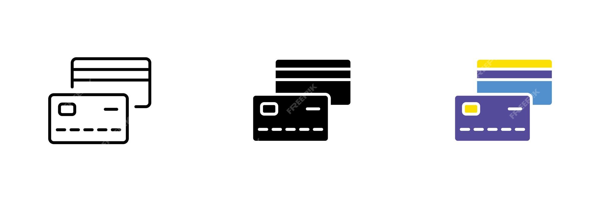 White bank cards icon - Free white credit card icons