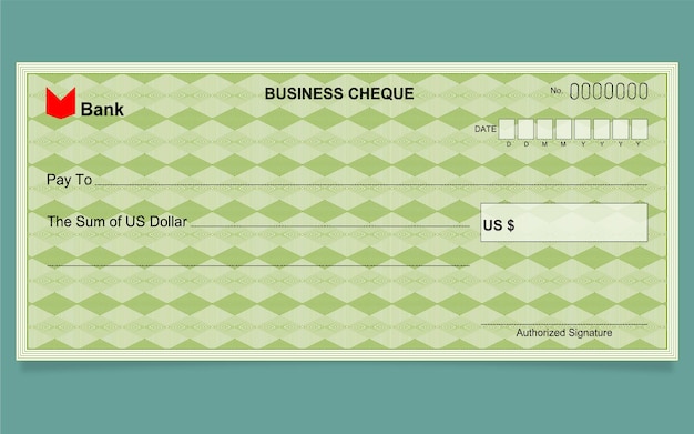 Bank cheque design usd guilloche background