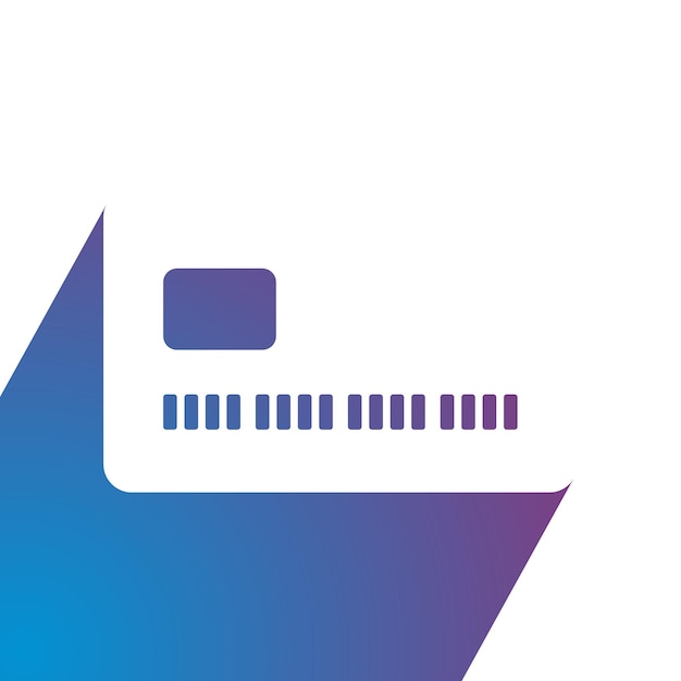 Vector bank credit card icon design digital money flat simple logo