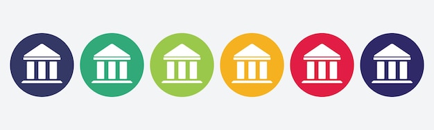 Bank icon set