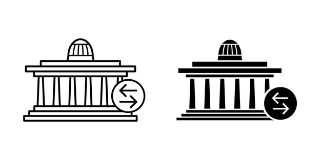 Bank icon vector design template