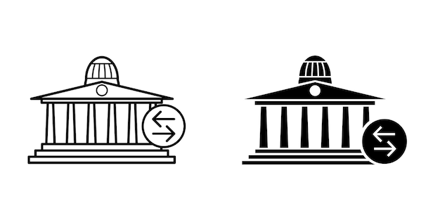 Bank icon vector design template