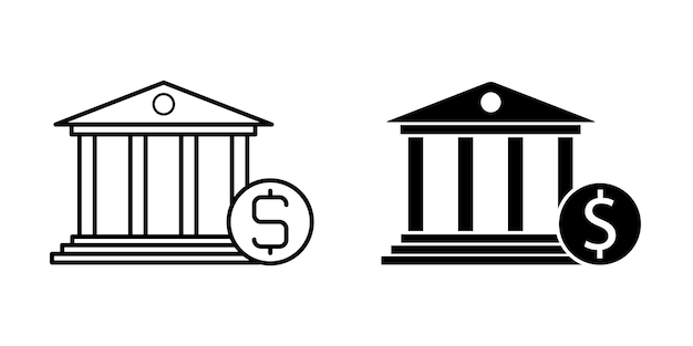 Bank icon vector design template