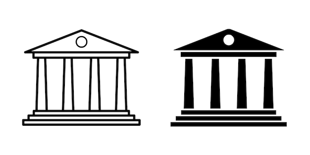 Bank icon vector design template