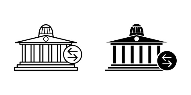 Bank icon vector design template