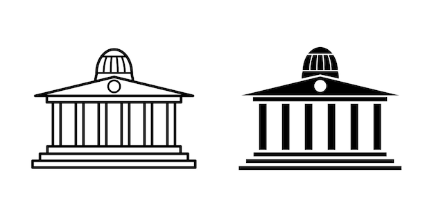 Bank icon vector design template