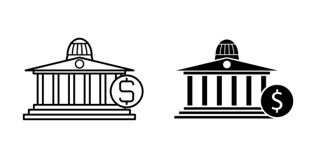 Bank icon vector design template