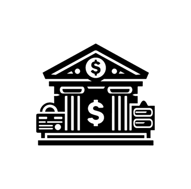 Vector bank logo icon vector illustration