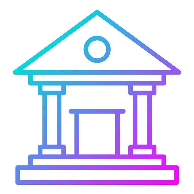bank vector icon can be used for luxury iconset