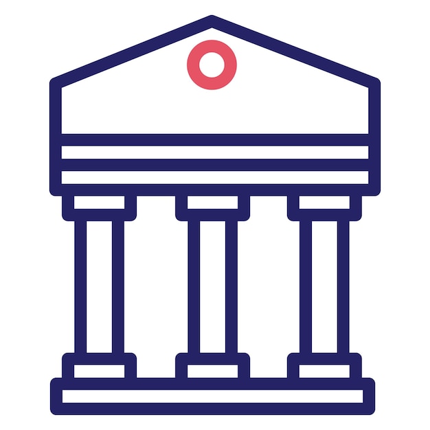 bank vector icon illustration of banking and finance iconset
