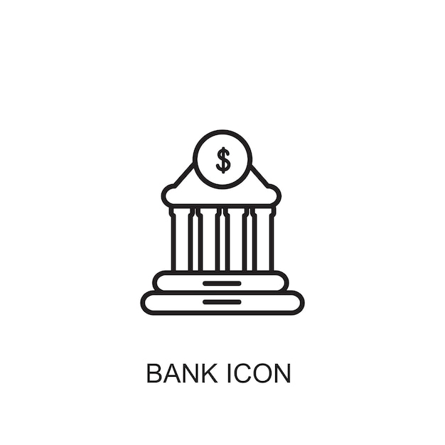 Bank vector icoon icoon