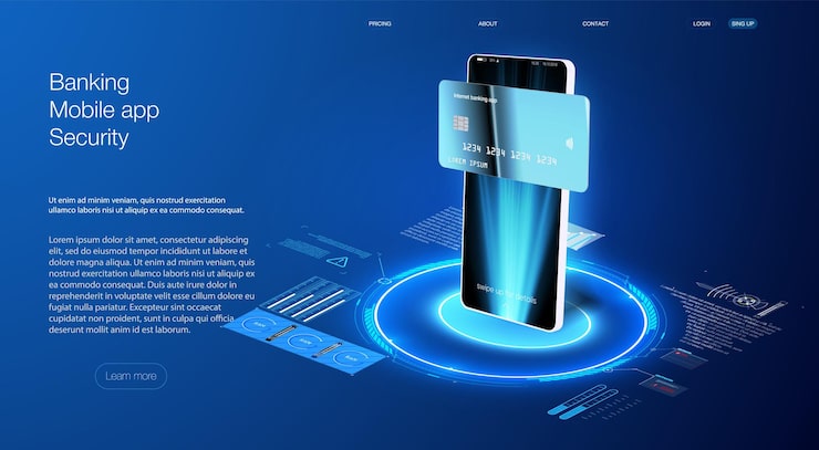 Vector 다른 gui 현실적인 스마트폰 모형이 있는 반응형 모바일 앱 또는 웹 사이트용 뱅킹 앱. 프레젠테이션 템플릿에 대한 장치 ui/ux 모형. . 빈 디스플레이 격리 템플릿이 있는 휴대폰 프레임