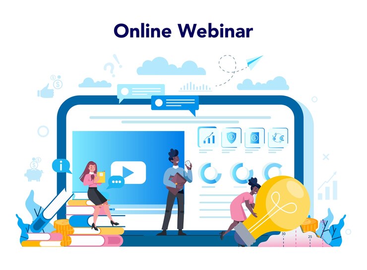 Vector banking online service or platform
