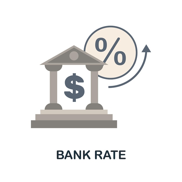 Banktariefpictogram Eenvoudig element uit economische collectie Creatief banktariefpictogram voor webontwerpsjablonen, infographics en meer