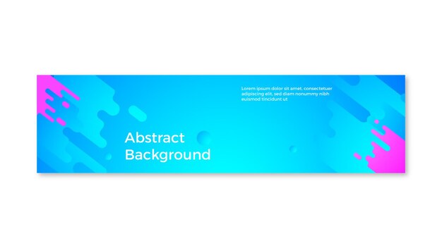 Banner abstract modern design blauwe kleur