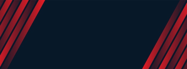 Banner achtergrondontwerp voor voorblad gratis vector donkerblauwe rode kleur