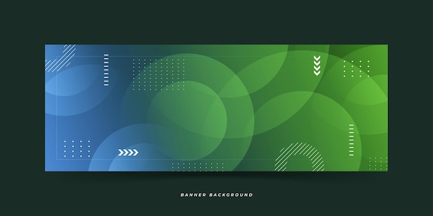 banner background colorful elegant gradation circle effect