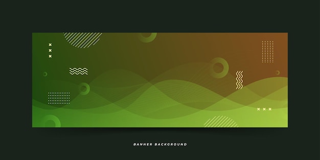 banner background colorful elegant gradation wave effect