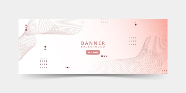banner background colorful gradations of white and dark red wave lines