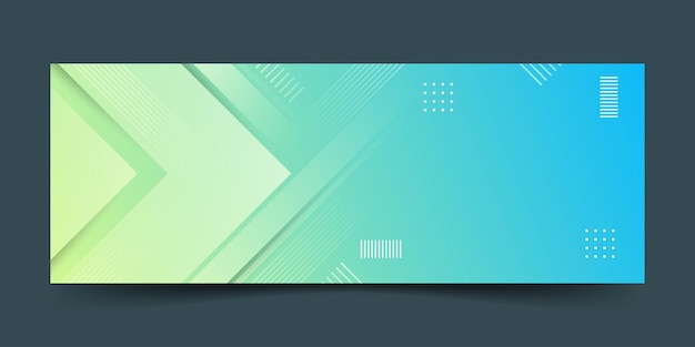 banner background. full color, elegant green and white gradation effect eps 10