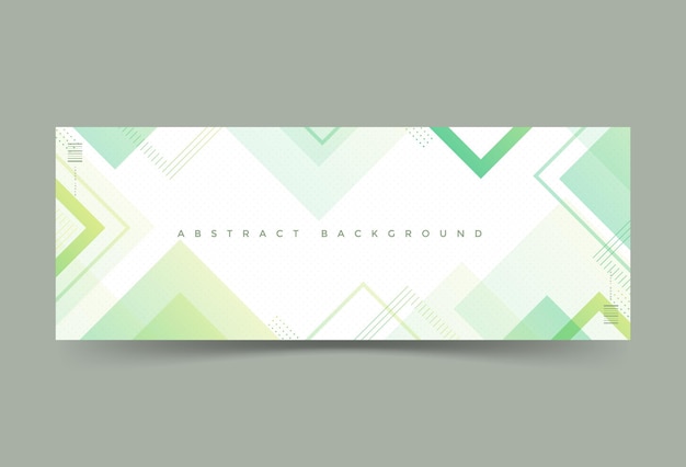 Banner background Geometric Green and yellow gradation Transparent Halftone Memphis