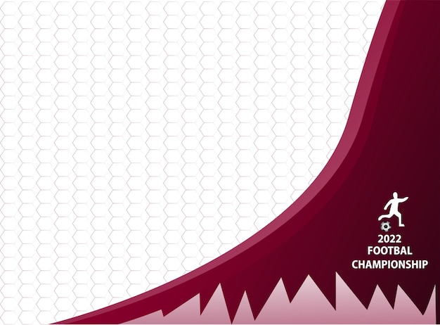 Sfondo banner sul tema del campionato del mondo in qatar 2022