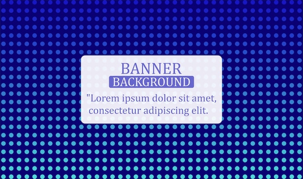 Banner background with blue dots