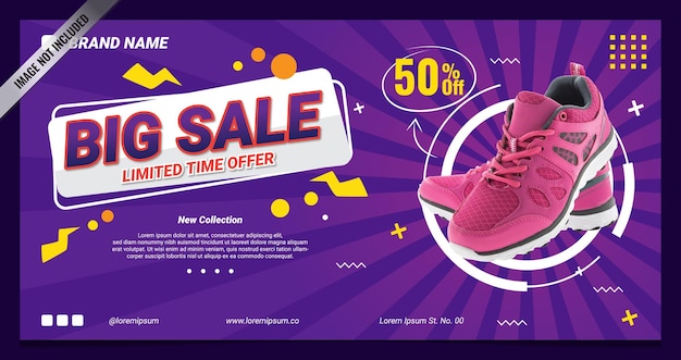 banner big sale perfect for discount product