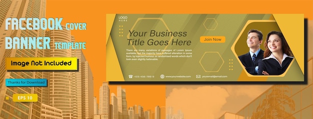 Banner business promotion template cover