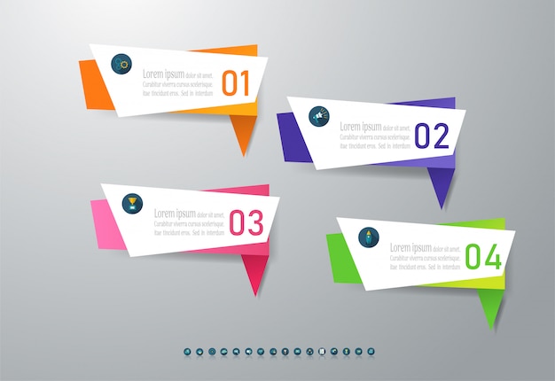 banner Business template steps