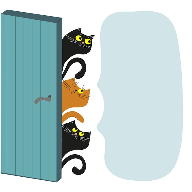 Banner cartoon katten