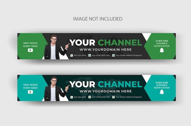 Vector a banner for a channel.