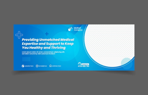 banner cover social media landscape template design