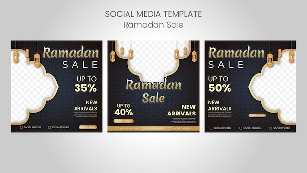 Vector banner decorontwerp ramadan verkoop sociale media