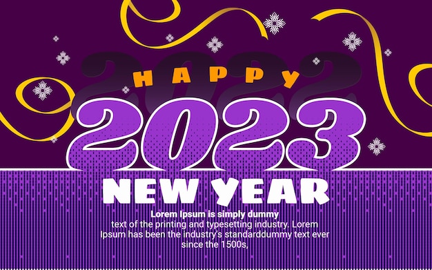 Banner design background for new year's eve