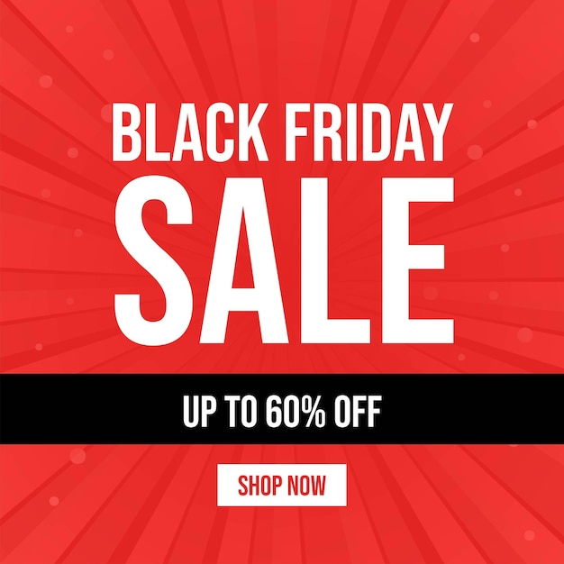 Vector banner design of black friday special  sale offer template