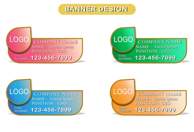 Banner design company banner or header template vector