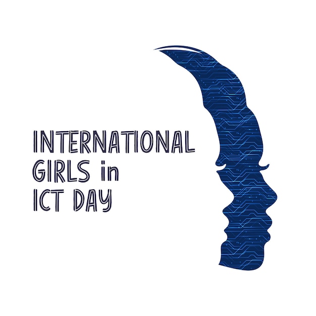 Banner design of happy women's ict day template