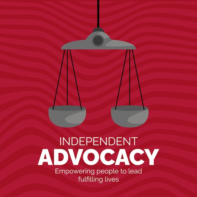 Banner design of independent advocacy template