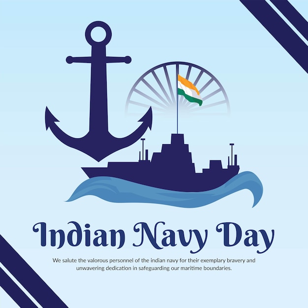 Banner design del modello indian navy day