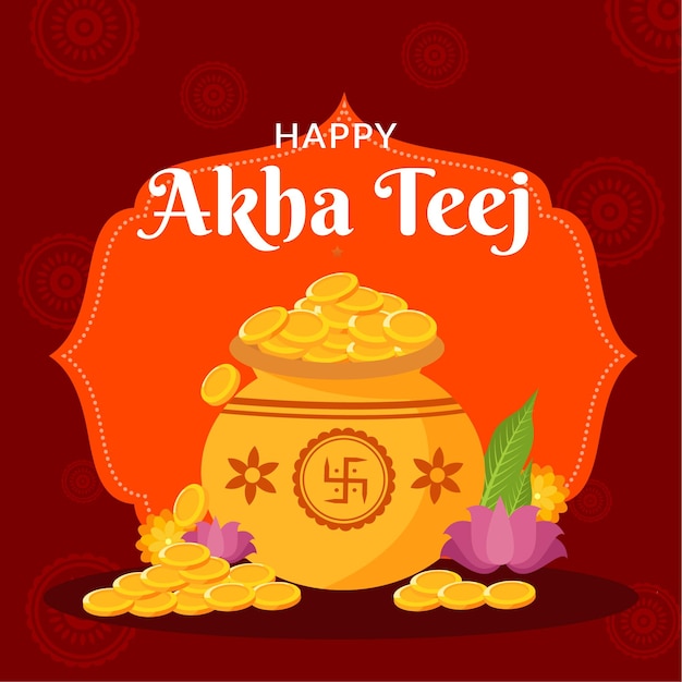 인도 종교 축제 Akshaya tritiya 템플릿의 배너 디자인