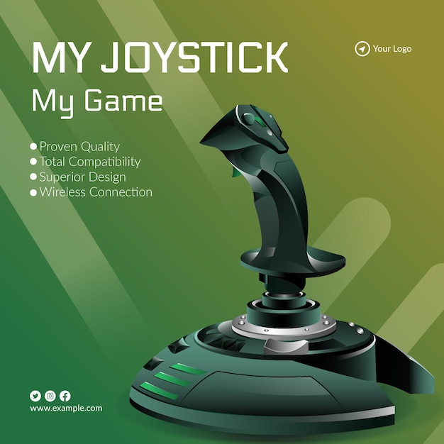 Banner design of my joystick my game template