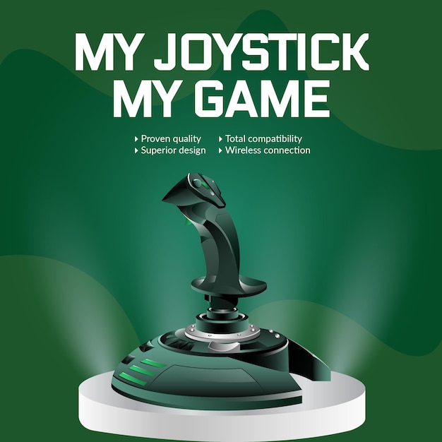 Banner design del mio joystick il mio modello di gioco