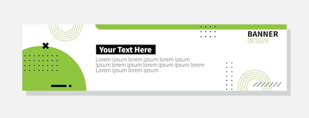 ベクトル バナーデザインテンプレート