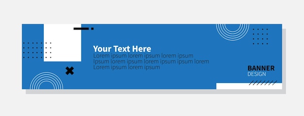 벡터 배너 디자인 템플릿