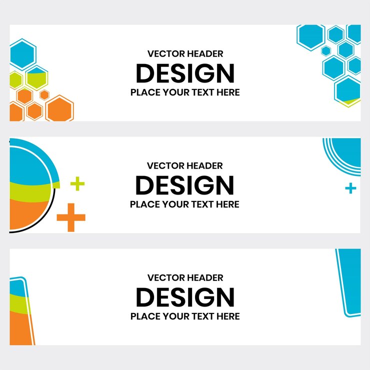 वेक्टर banner design with premium quality