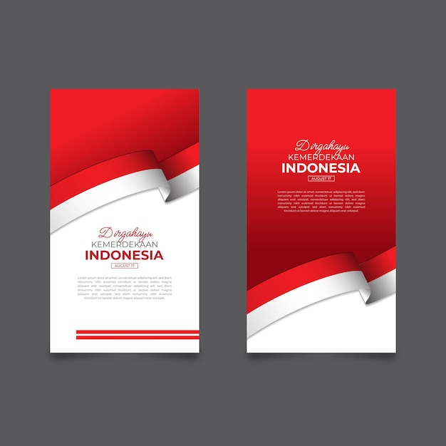 Banner dirgahayu kemerdekaan indonesië