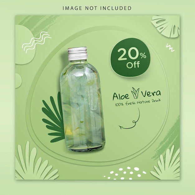 Banner Discount Aloe Vera Nature Drink