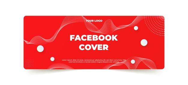 Banner facebook-sjabloon vector